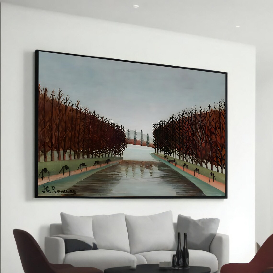 Henri Rousseau The Avenue In Park At Saintcloud Art Print