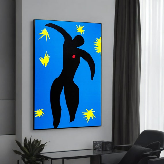 Henri Matisse Icarus Canvas Painting Modern Art Masterpiece Ready To Hang Unique Gift For Enthusiasts