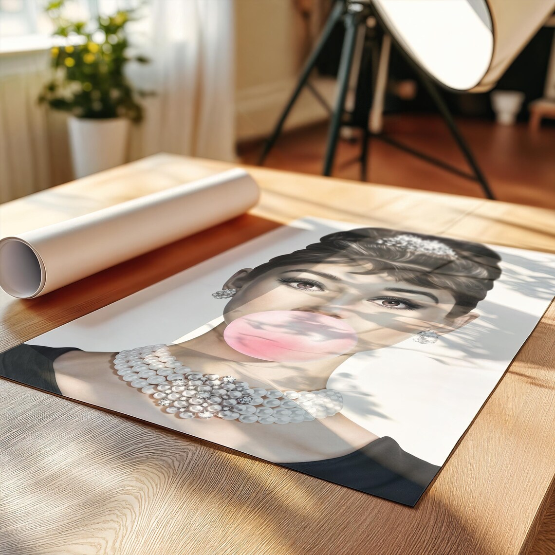 Audrey Hepburn Vintage Fashion Poster Print - Image 5