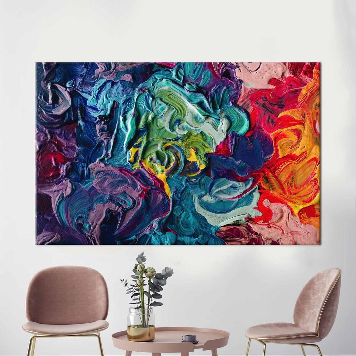 Abstract Artwork, Contemporary Oil Painting Print