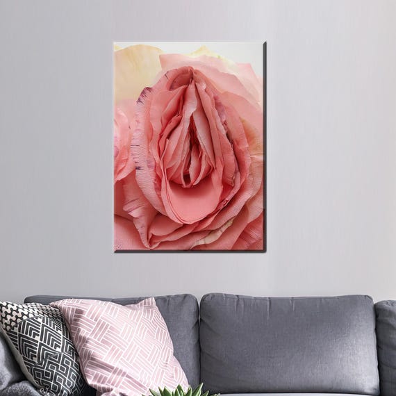 3D Nude Wall Art, Rose Decor Poster