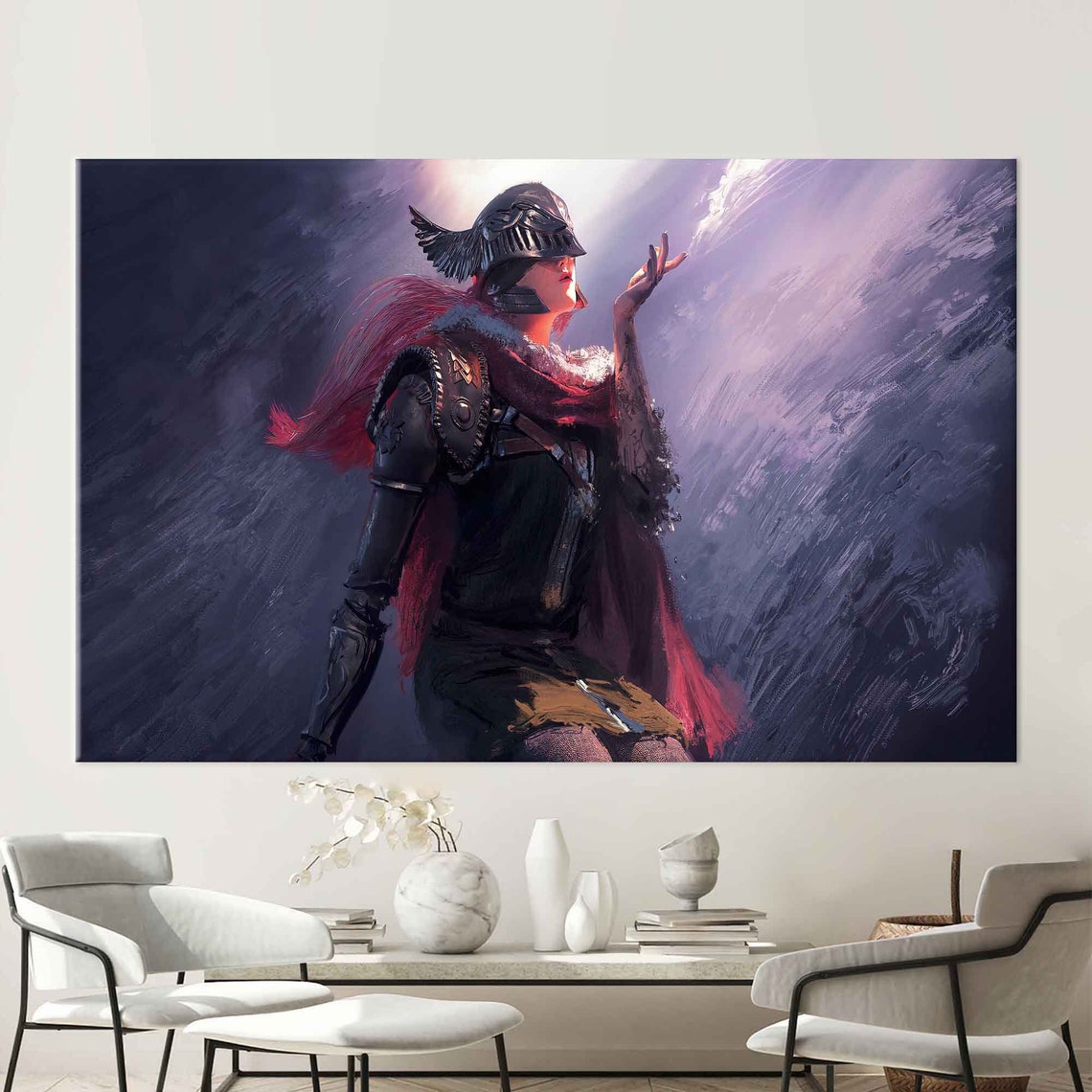 Malenia Blade of Miquella Winged Knight Elden Ring Art Poster