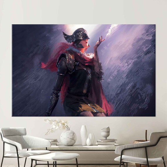Malenia Blade of Miquella Winged Knight Elden Ring Art Poster