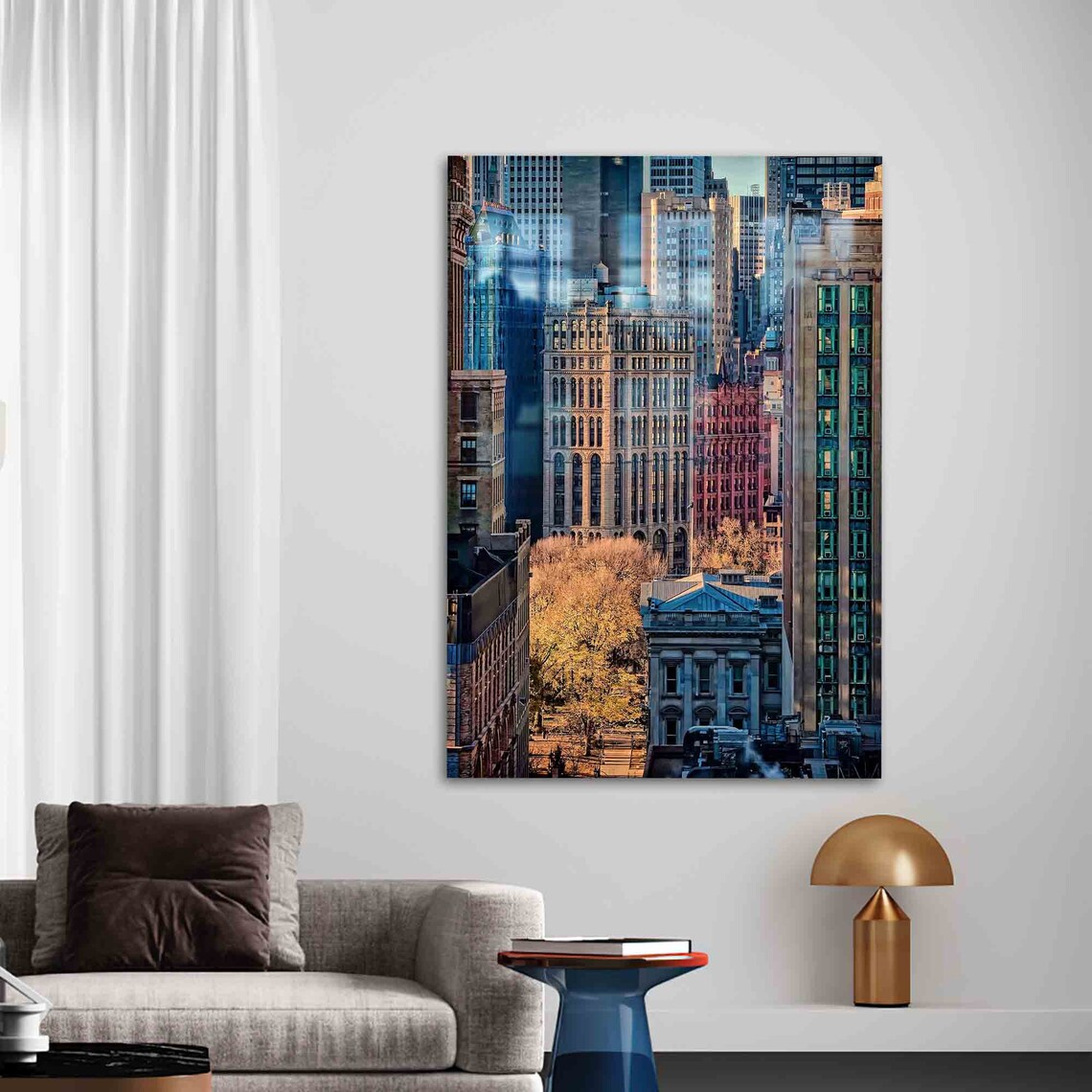 New York Manhattan Cityscape Art Print