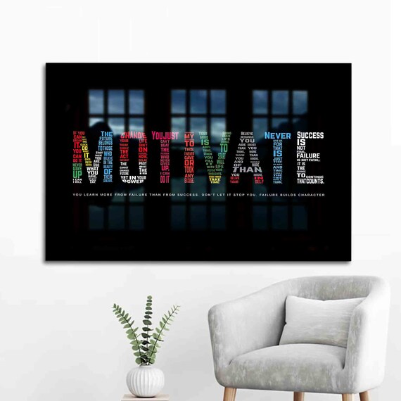 Success Is Not Final Failure Motivational Quotes Typography Poster