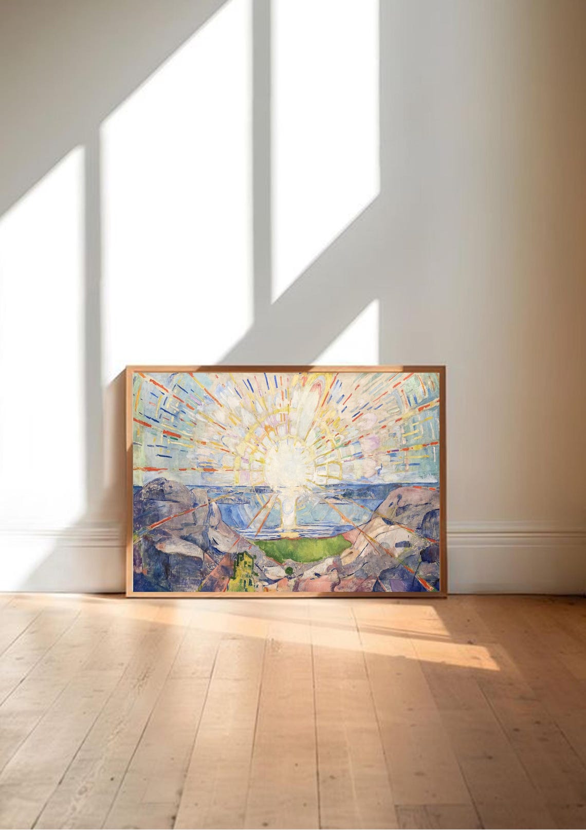 Edvard Munch Solenintro, Vintage Sunrise Landscape - Image 3