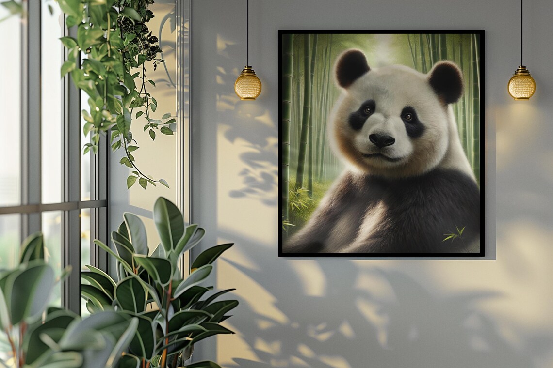 Panda Bamboo Forest Wildlife Poster - Image 4