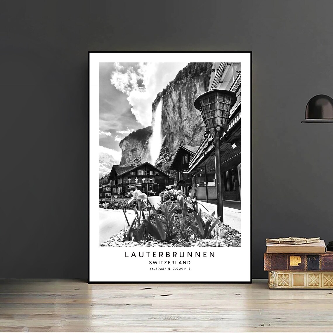Lauterbrunnen Switzerland Travel Poster, Minimalist - Image 2