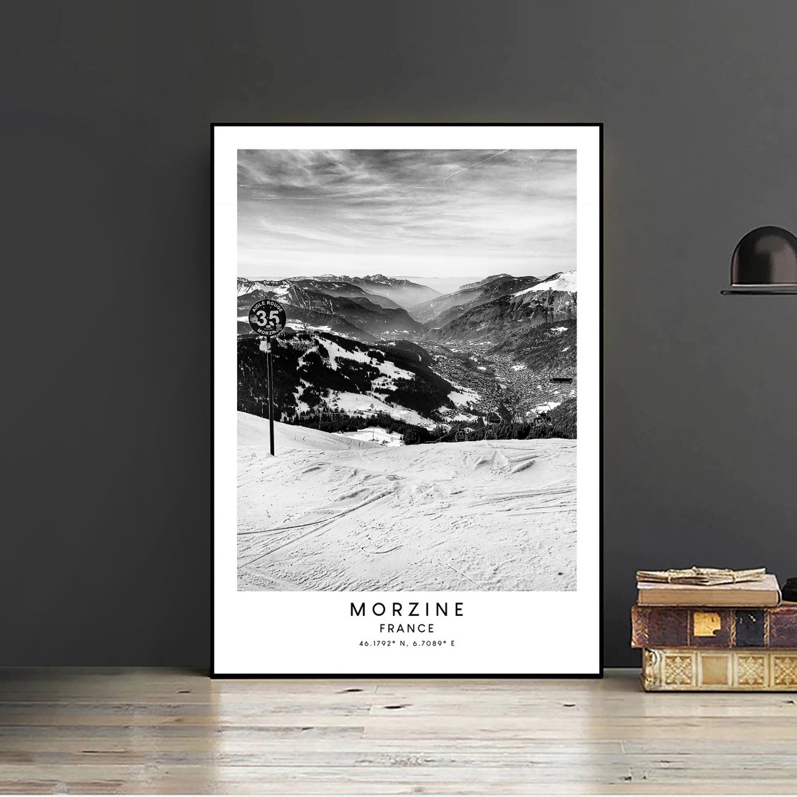 Morzine, France Minimalist Travel Poster Print - Image 2