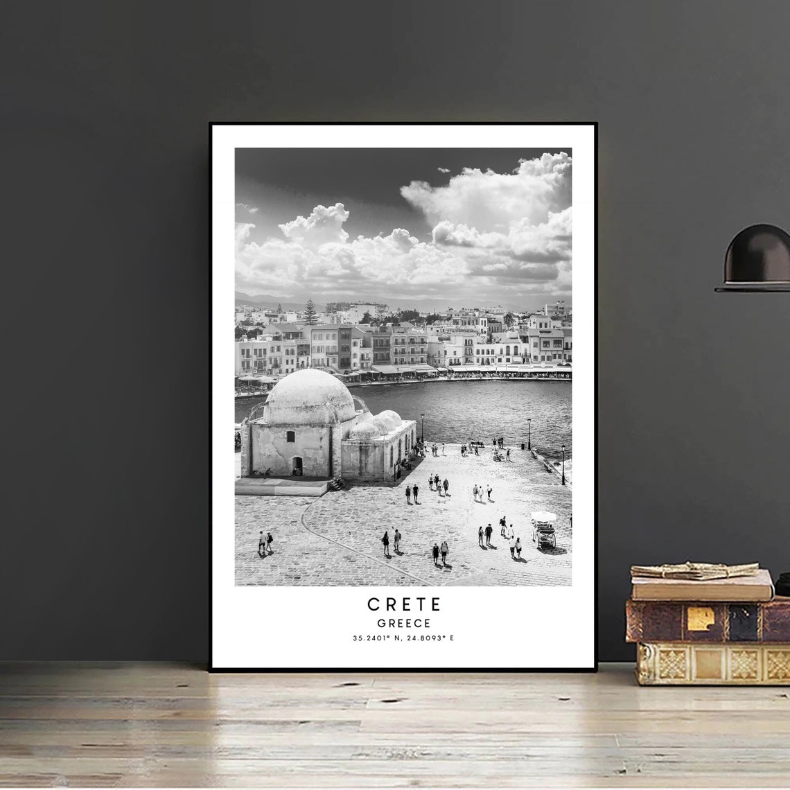 Crete Travel Poster, Minimalist Greece Landmark - Image 2