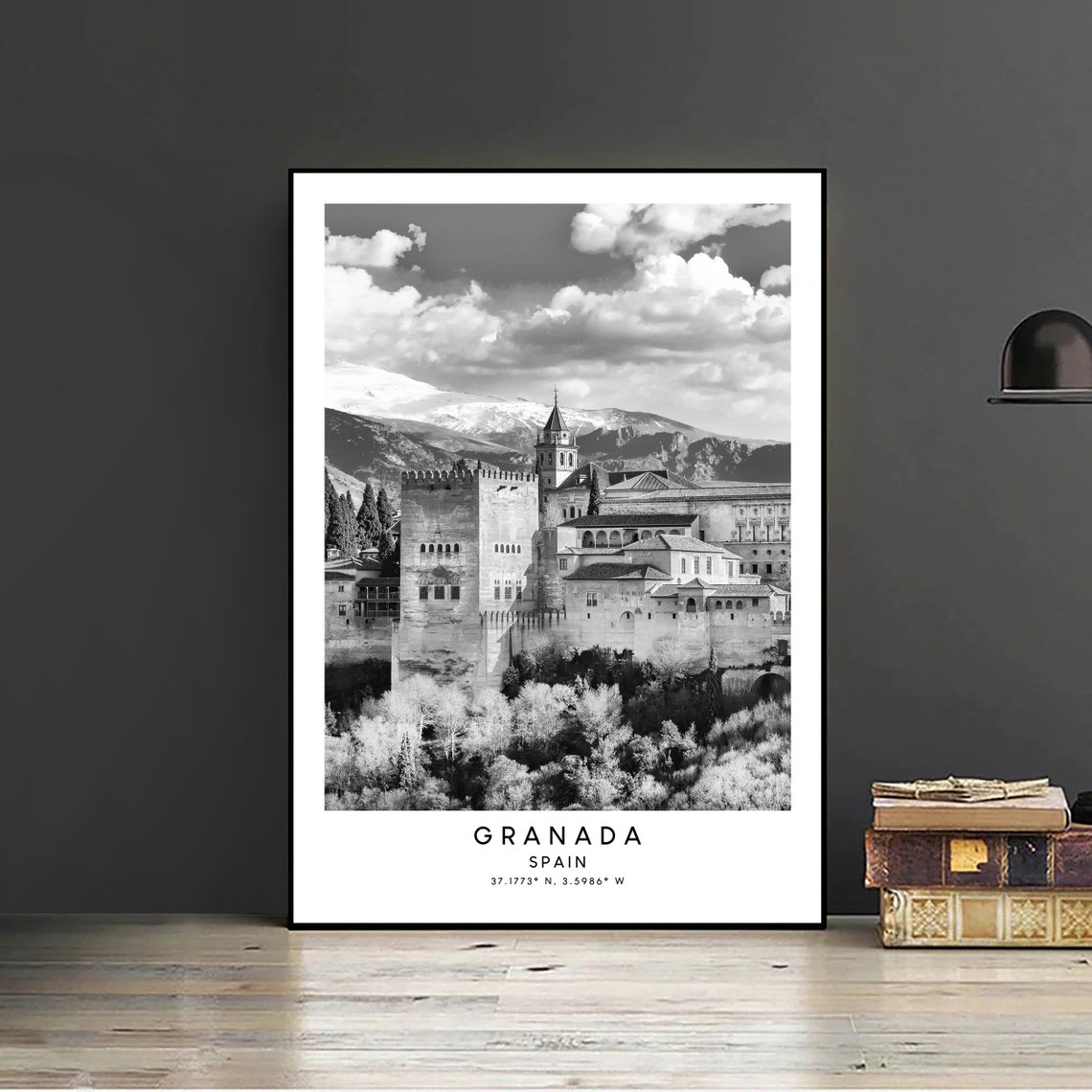 Granada, Spain Minimalist Travel Poster, Alhambra Palace - Image 2