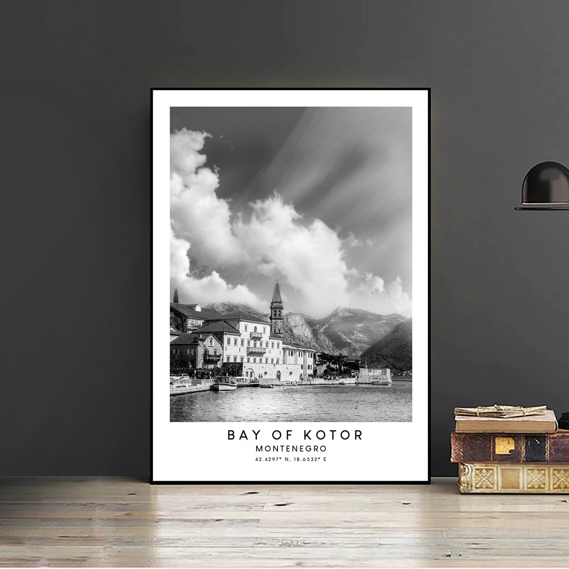 Bay Of Kotor Minimalist Travel Poster, Montenegro - Image 2
