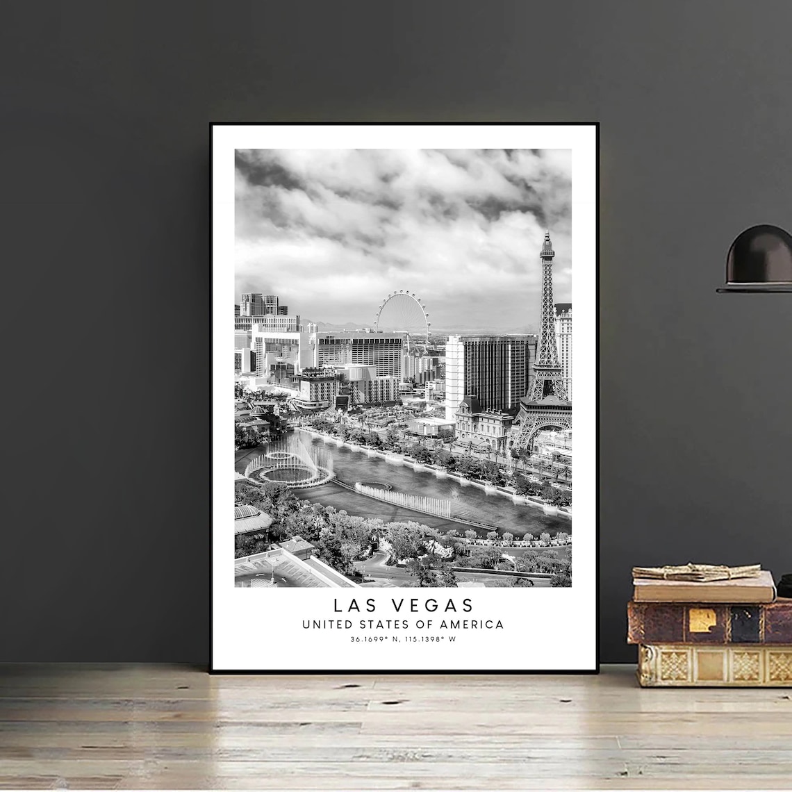 City Of Las Vegas Minimalist Travel Poster Print - Image 2