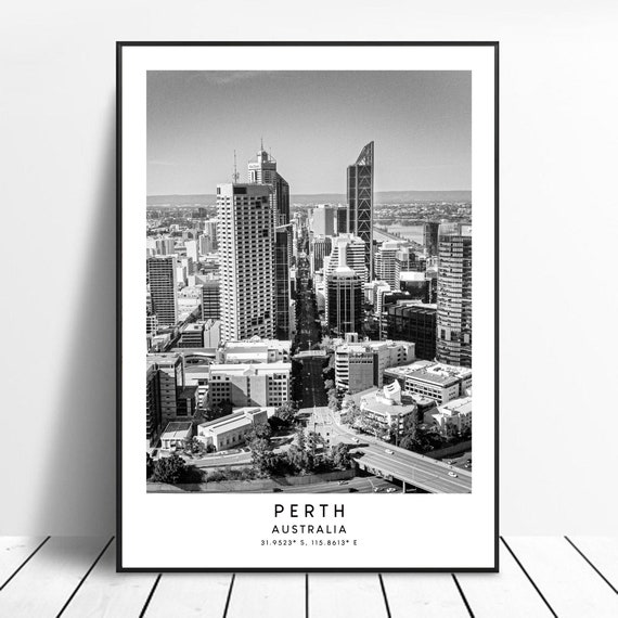 Perth Australia Minimalist Travel Poster