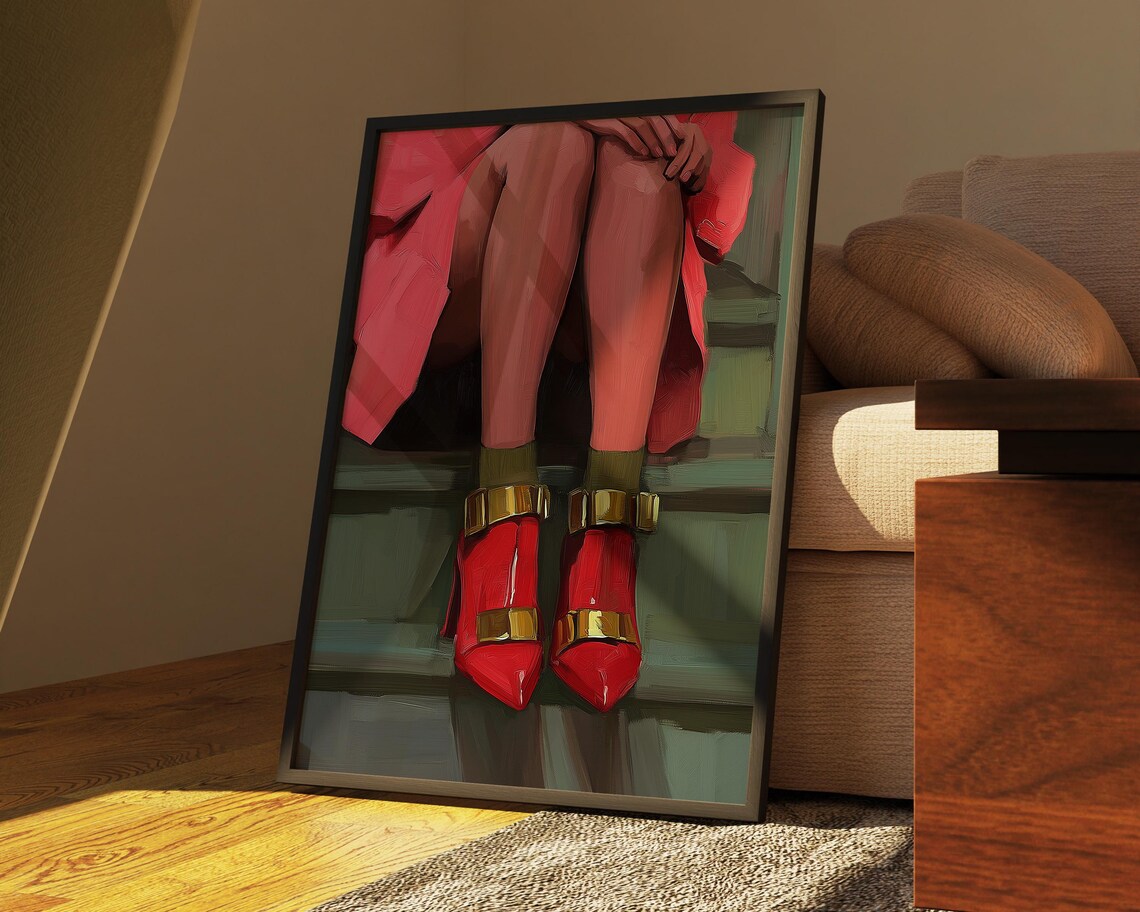 Fashion Shoes Wall Art Print, Dressing Room Decor - Image 2