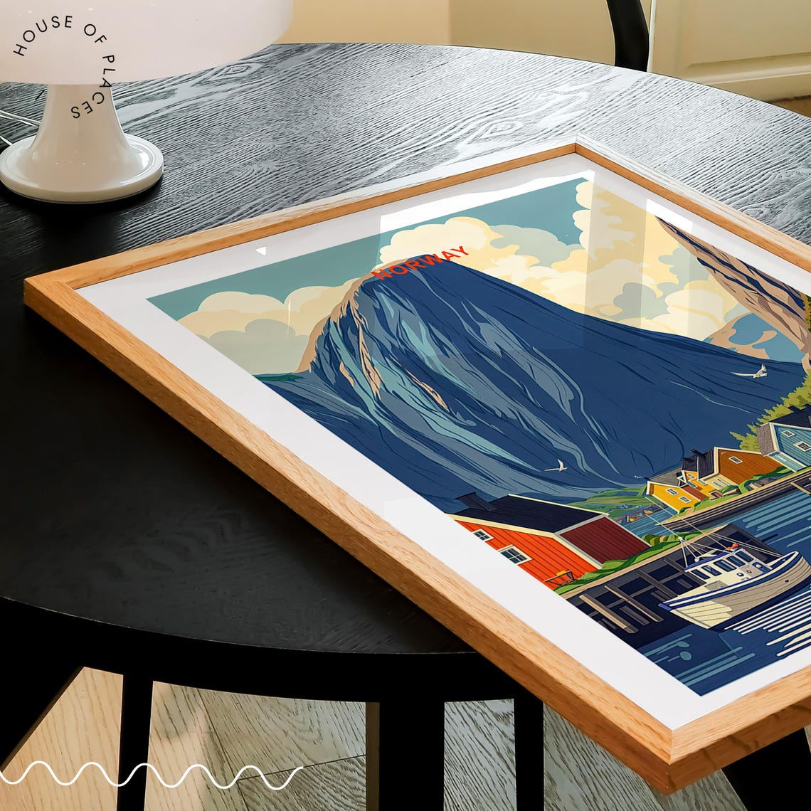 Norway Fjords Travel Poster Norway Travel Wall Art Scandinavia Print City Personalised Gifts Travel Gifts Home Decor - Image 3