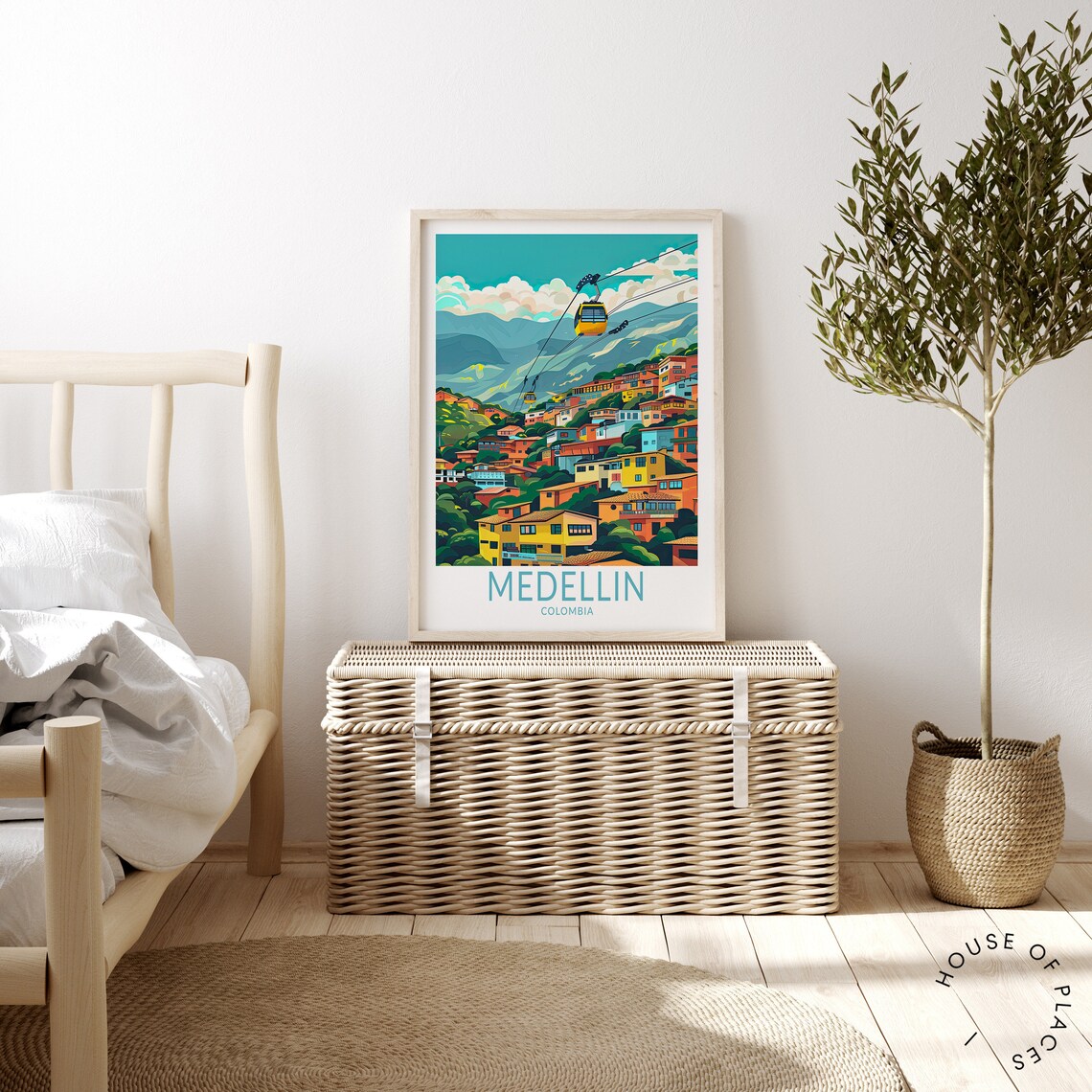 Medellin Colombia Wall Art Personalised Gifts Poster - Image 4
