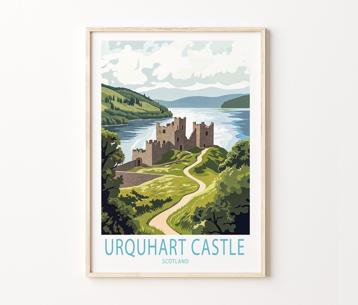 Urquhart Castle Loch Ness Travel Poster - Image 3