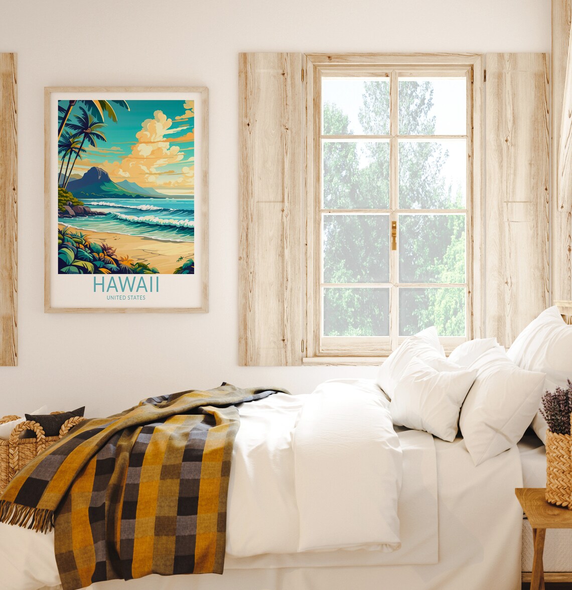 Hawaii Kauai Travel Poster, Coastal Islands Art Print - Image 2