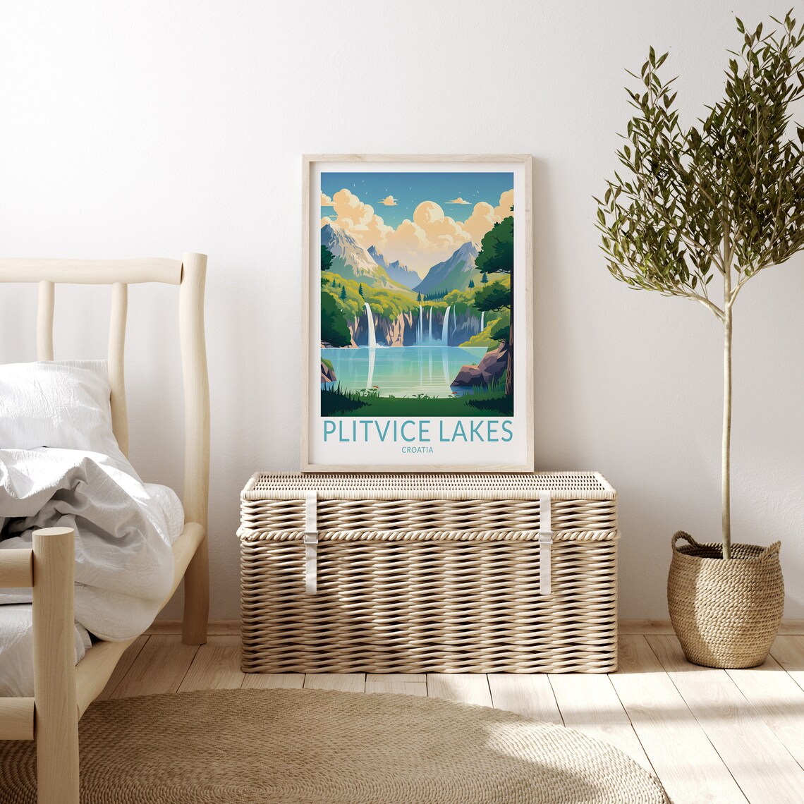Plitvice Lakes Croatia Travel Poster, National Park - Image 3