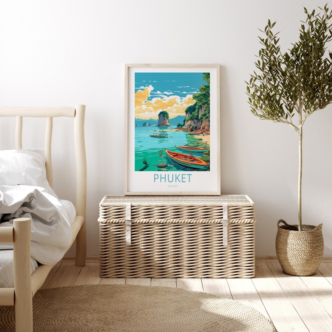 Phuket Travel Poster, Thailand City Wall Art - Image 3