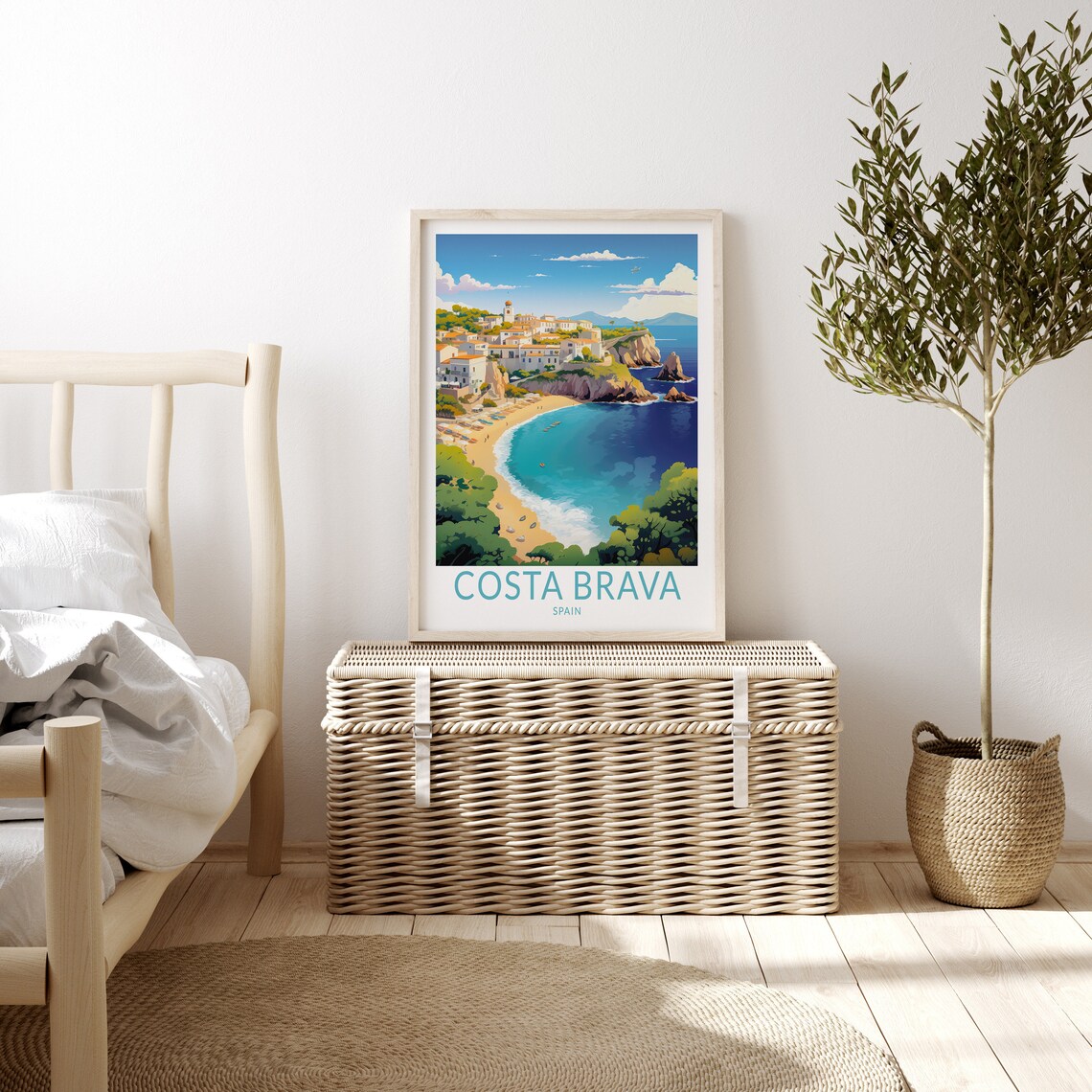 Costa Brava Spain Travel Poster, Coastal Landscape - Image 3