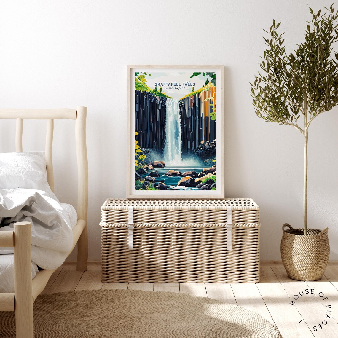 Skaftafell Falls Travel Poster, Iceland National Park - Image 4