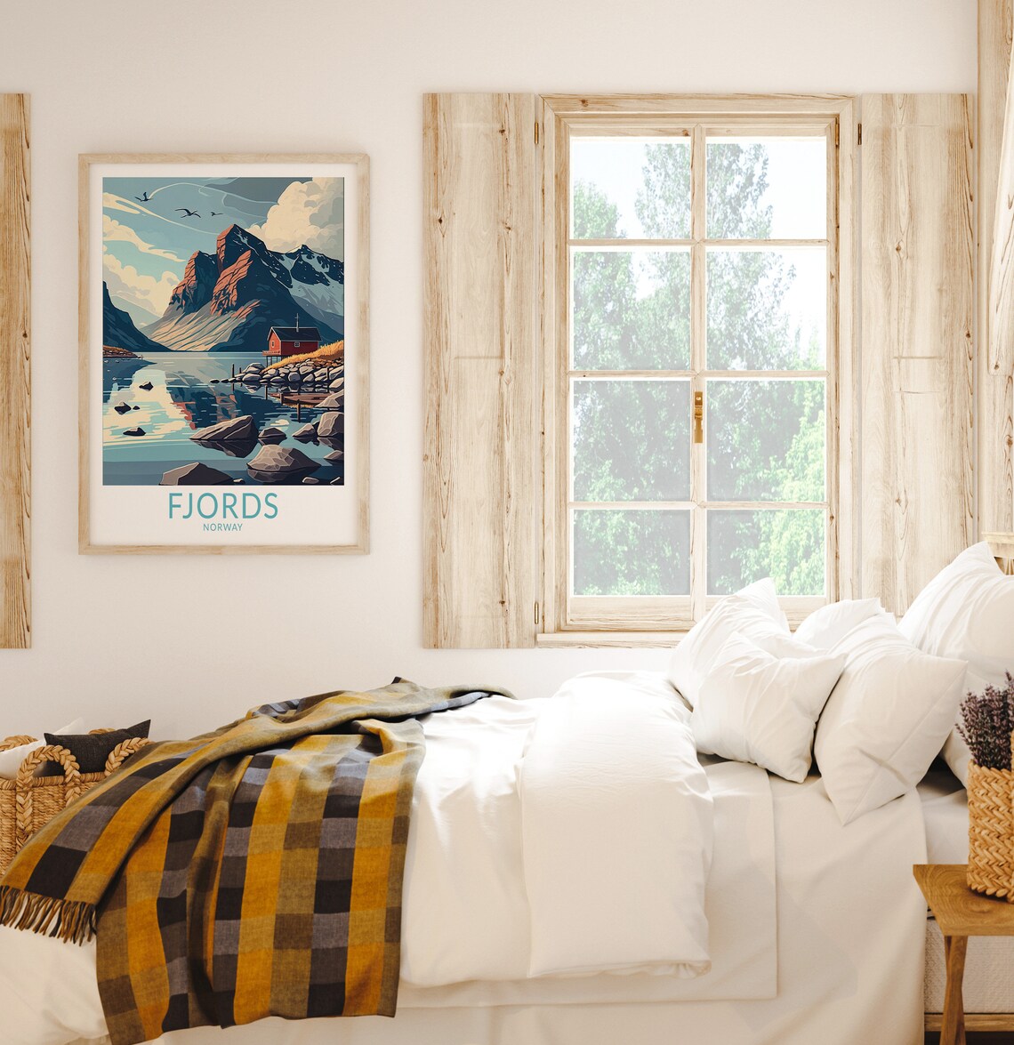 Fjords Norway Travel Poster, Norwegian Landscape - Image 2