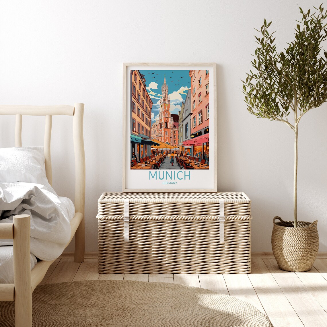 Munich Germany Travel Poster, Europe Travel Poster - Image 3