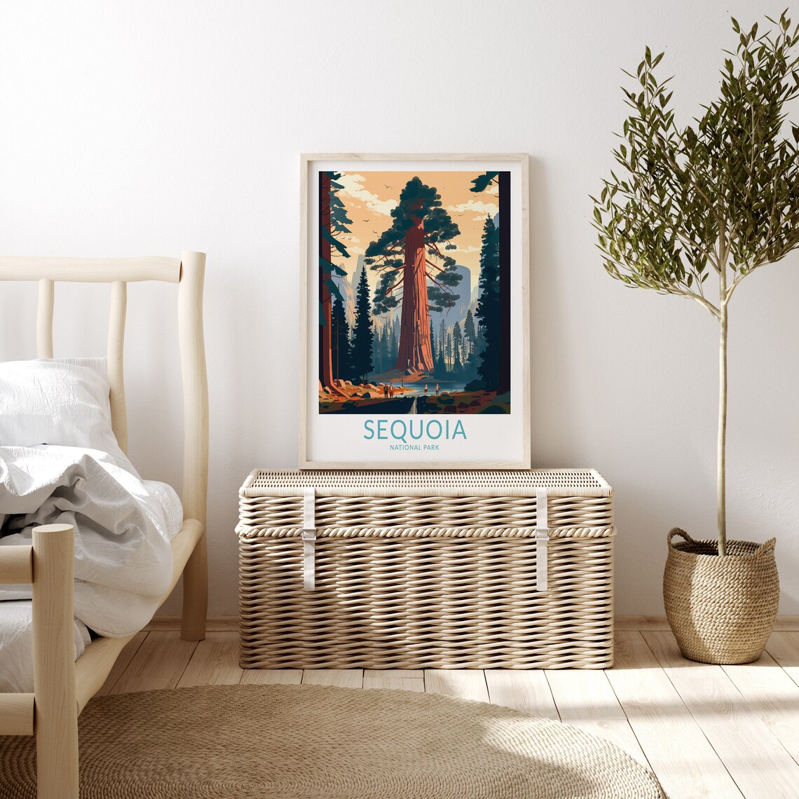 Sequoia California Travel Poster, National Park Print - Image 3