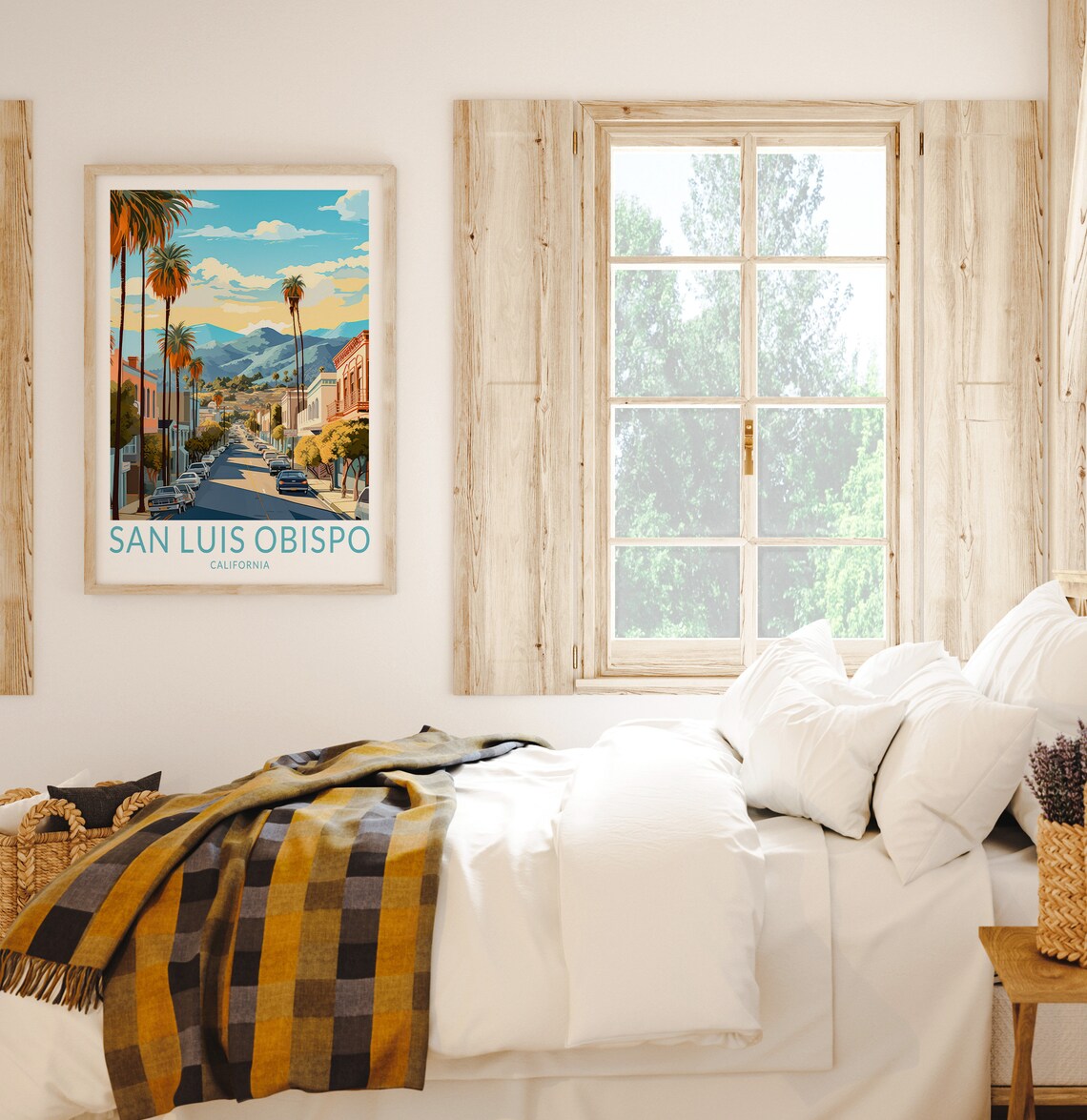 San Luis Obispo California Travel Poster Print - Image 2