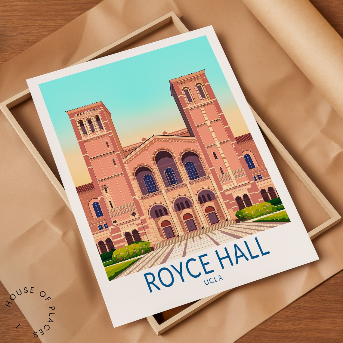 Royce Hall, Los Angeles University Art Print - Image 2