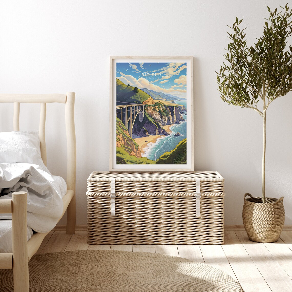 Big Sur Travel Poster, California Wall Art Print - Image 3