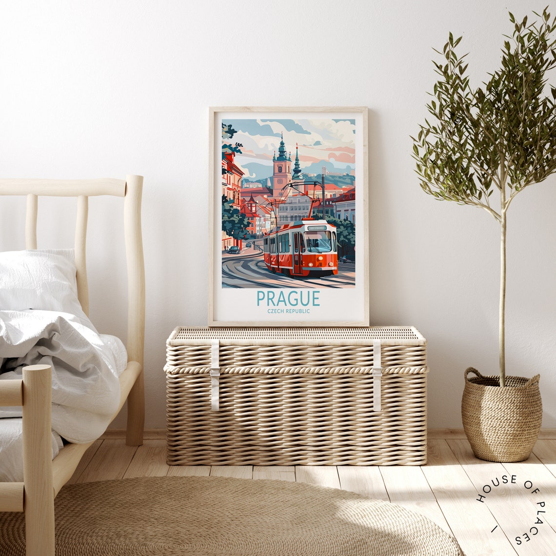 Prague Travel Poster Europe City Poster Czech Republic Wall Art Prague Travel Home Decor Personalised Gifts Travel Gifts - Image 3