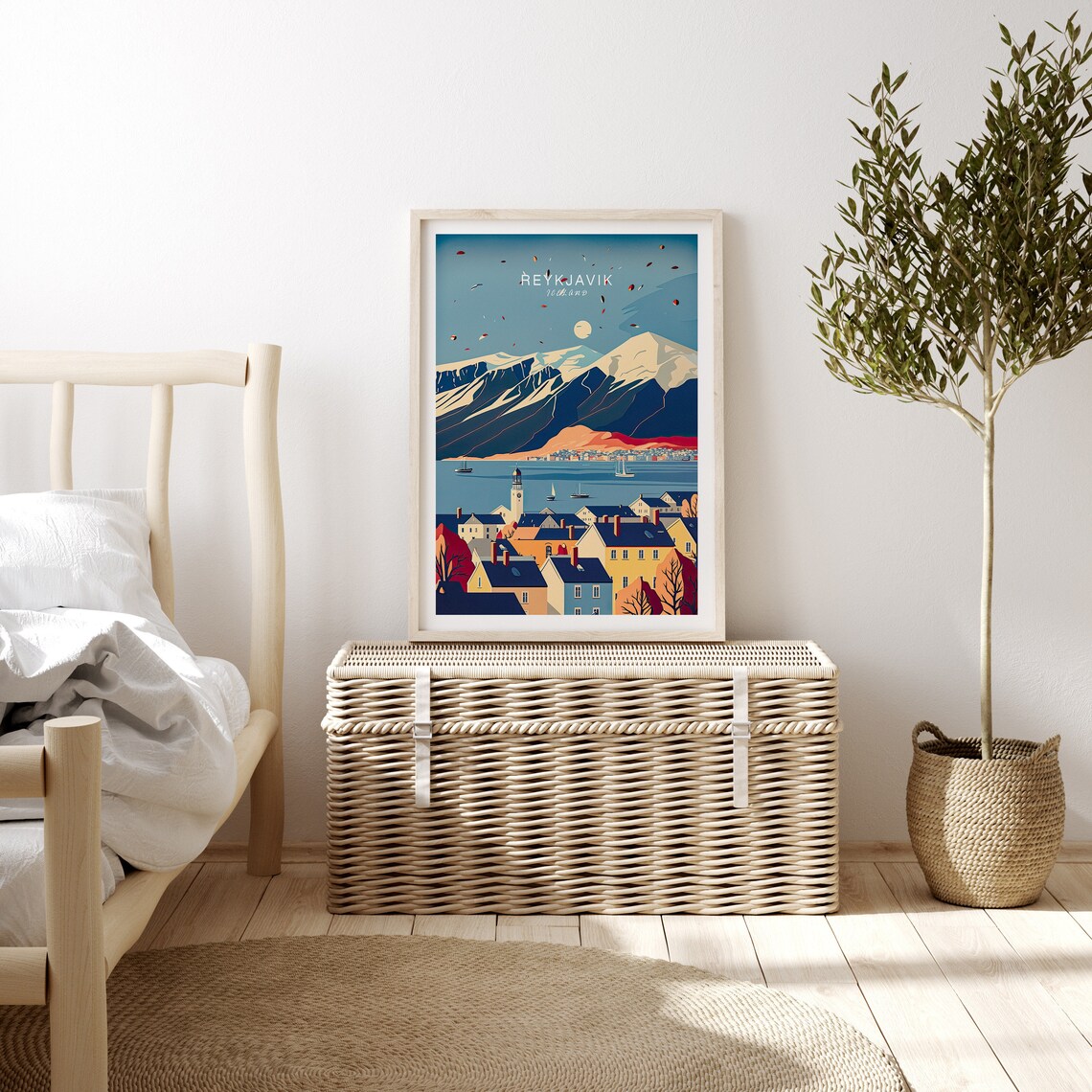Reykjavík Minimalist Travel Poster, Iceland Wall Art - Image 3
