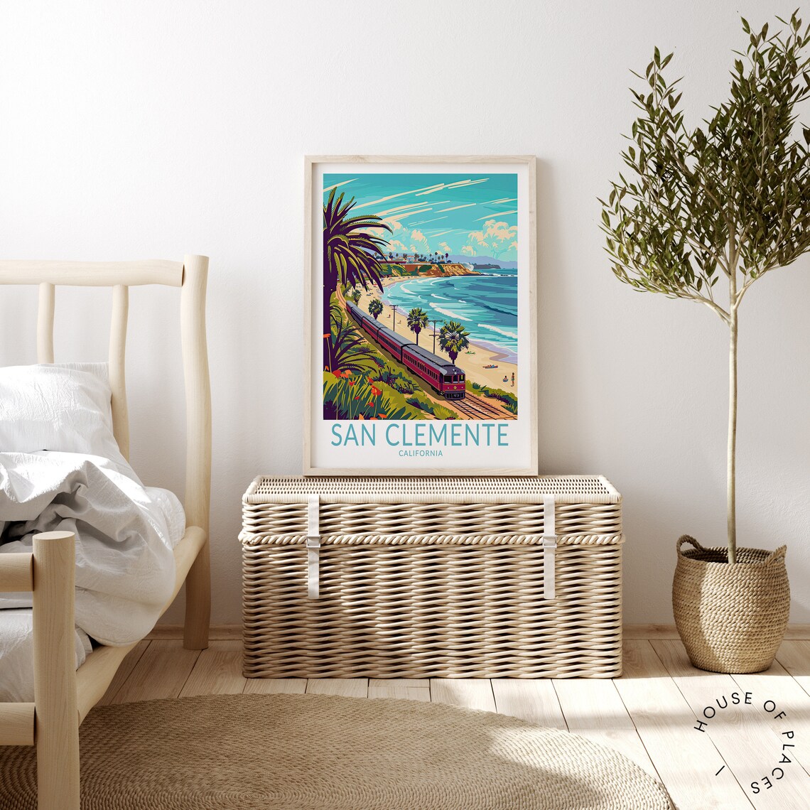 San Clemente Travel Poster, California Wall Art - Image 3