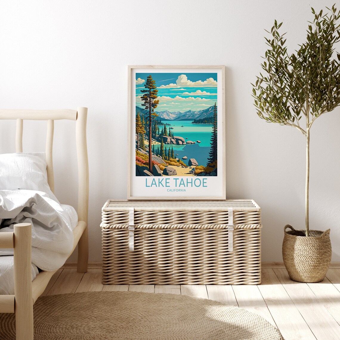 Lake Tahoe National Park Travel Poster, Wall Art - Image 3