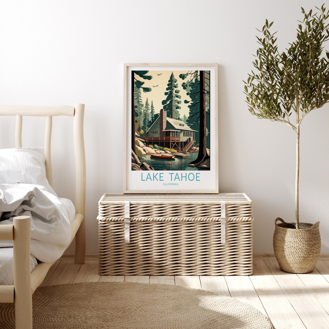 Lake Tahoe Travel Poster, California National Park - Image 3