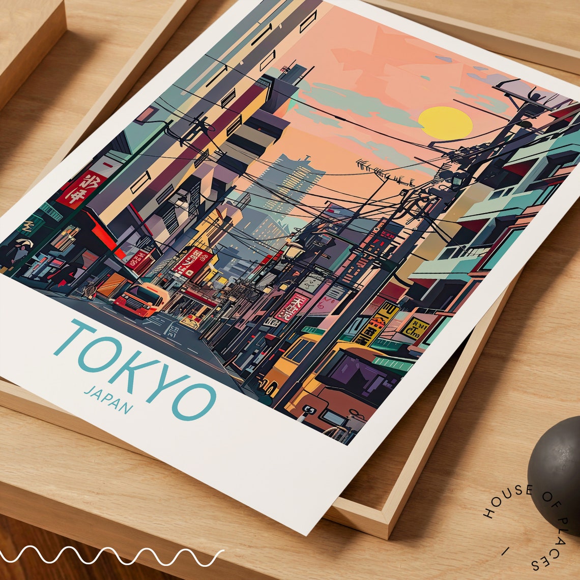 Tokyo Japan Travel Poster Japan City Poster Tokyo Wall Art Tokyo Cityscape Japanese Decor Birthday Present Personalised Gifts - Image 2