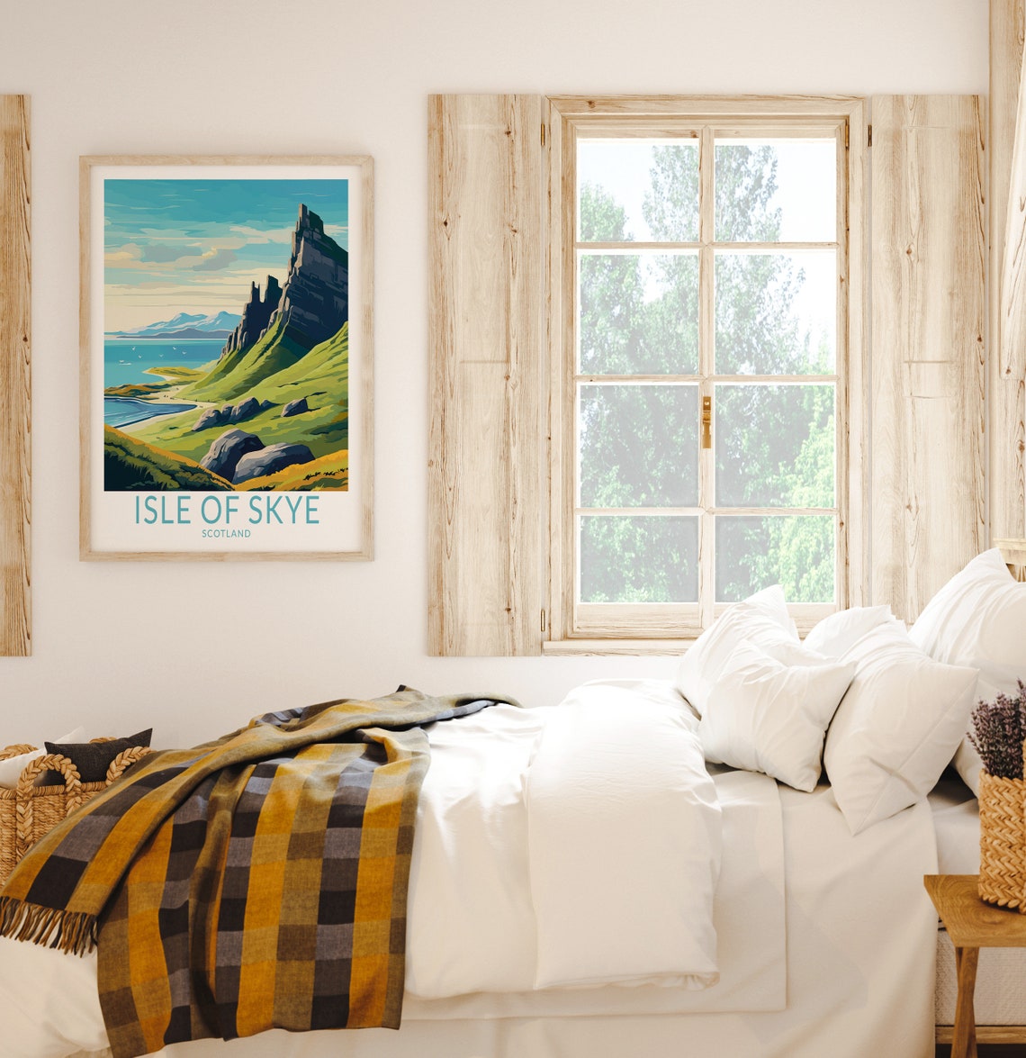 Isle Of Skye Travel Print Isle Of Skye Scotland Poster Print Isle Of Skye Wall Art Scotland Coast Wall Decor Custom Travel Poster - Image 2
