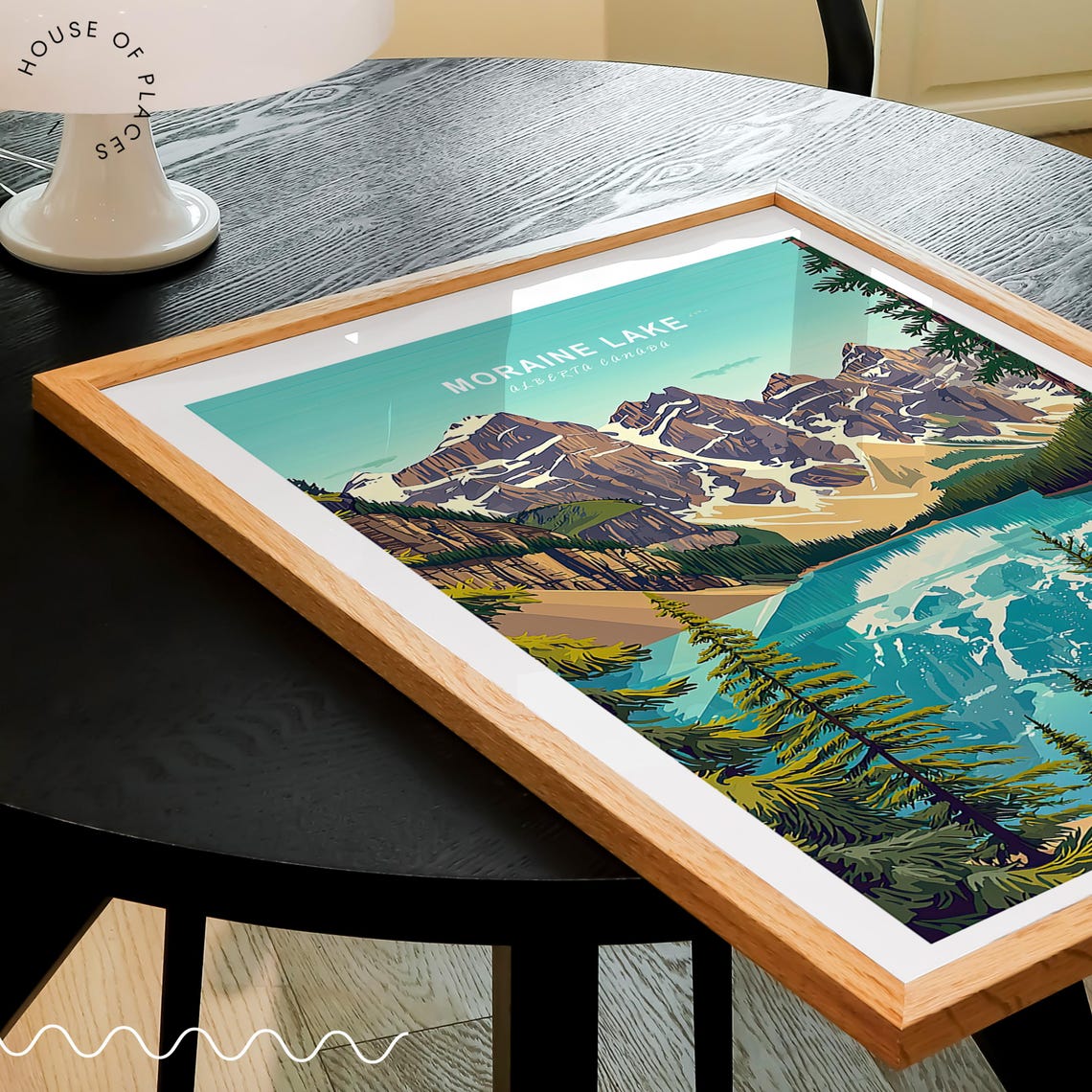 Moraine Lake Canada Travel Poster Moraine Lake Travel Artwork Canada City Personalised Gifts Travel Gifts Home Decor - Image 3