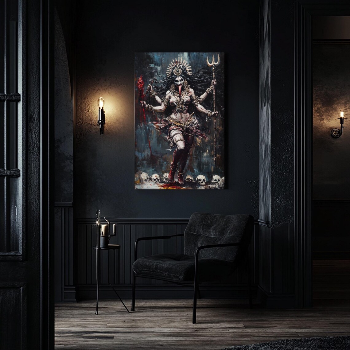 Kali Goddess Dark Fantasy Art Print, Kalika - Image 3