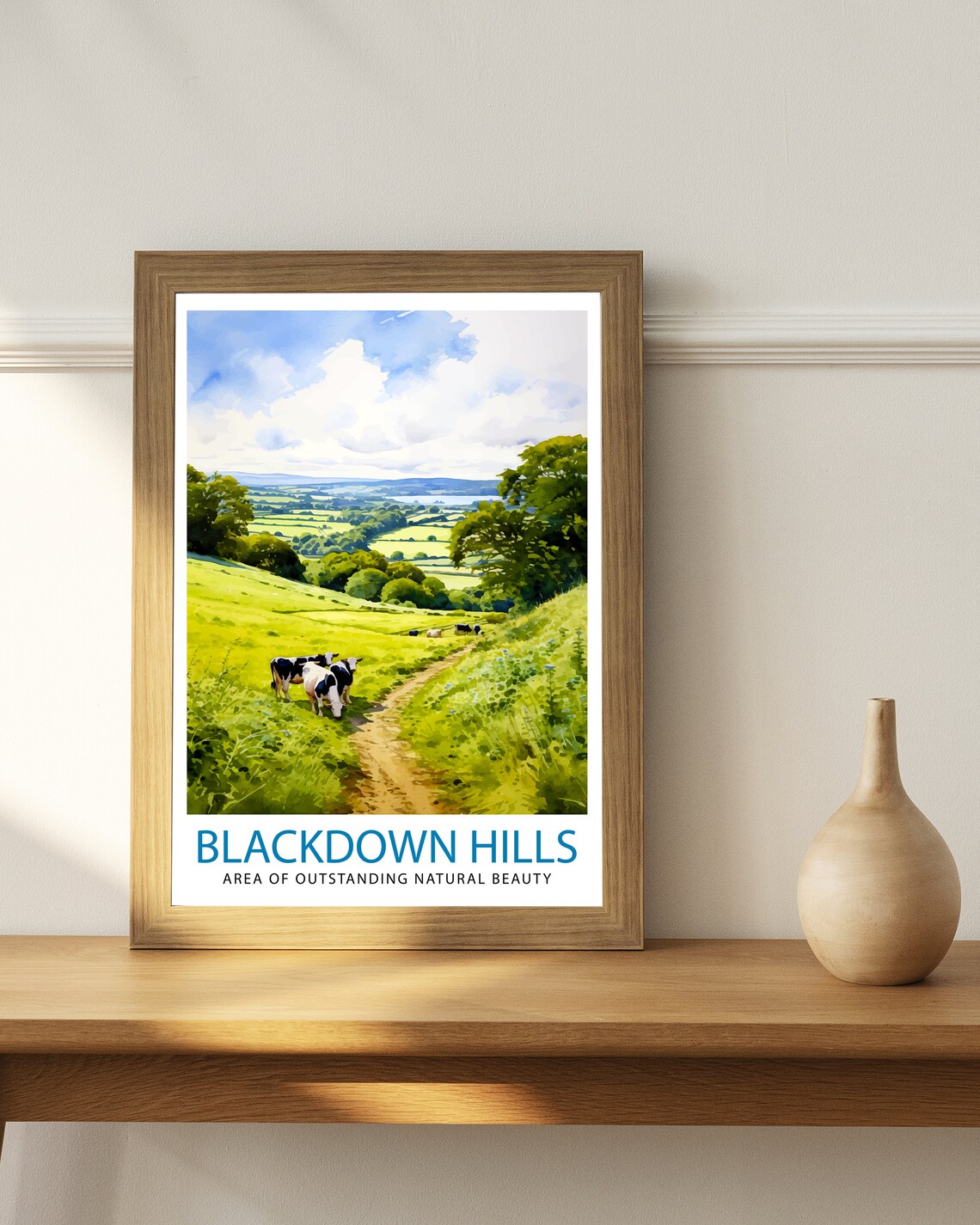 Blackdown Hills AONB Art Print, English Countryside - Image 2