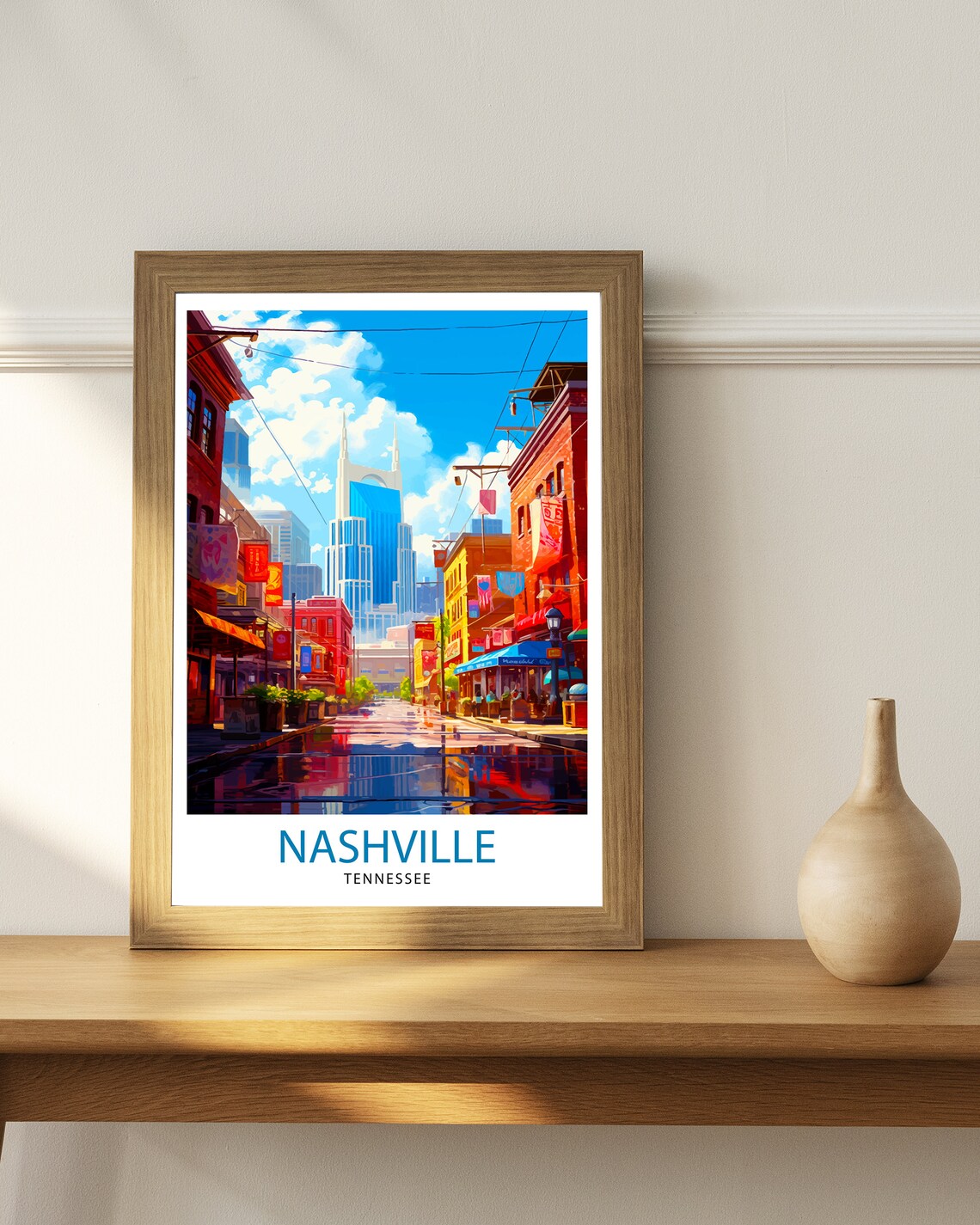 Nashville Travel Poster, Music City Decor - Image 2