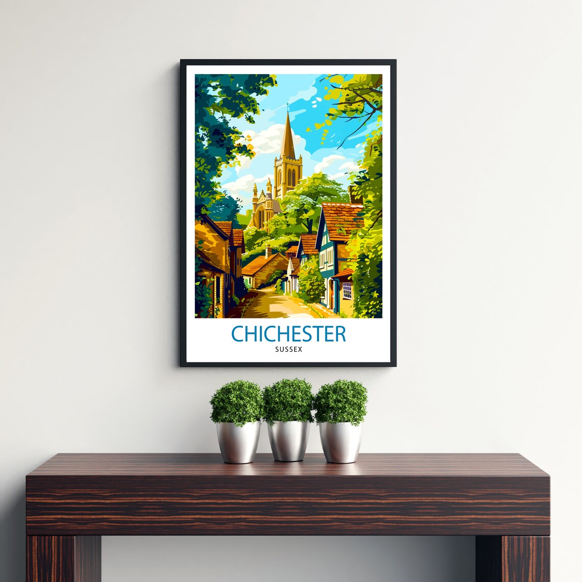 Chichester England Travel Poster, Place-Inspired Wall Art - Image 3