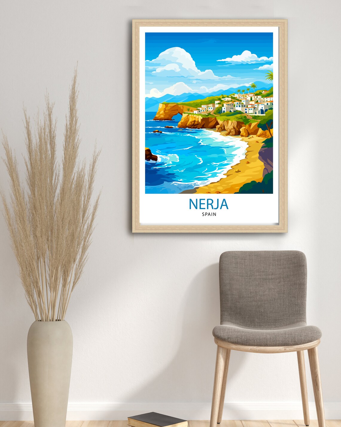 Nerja Spain Travel Poster, European Wall Art - Image 2