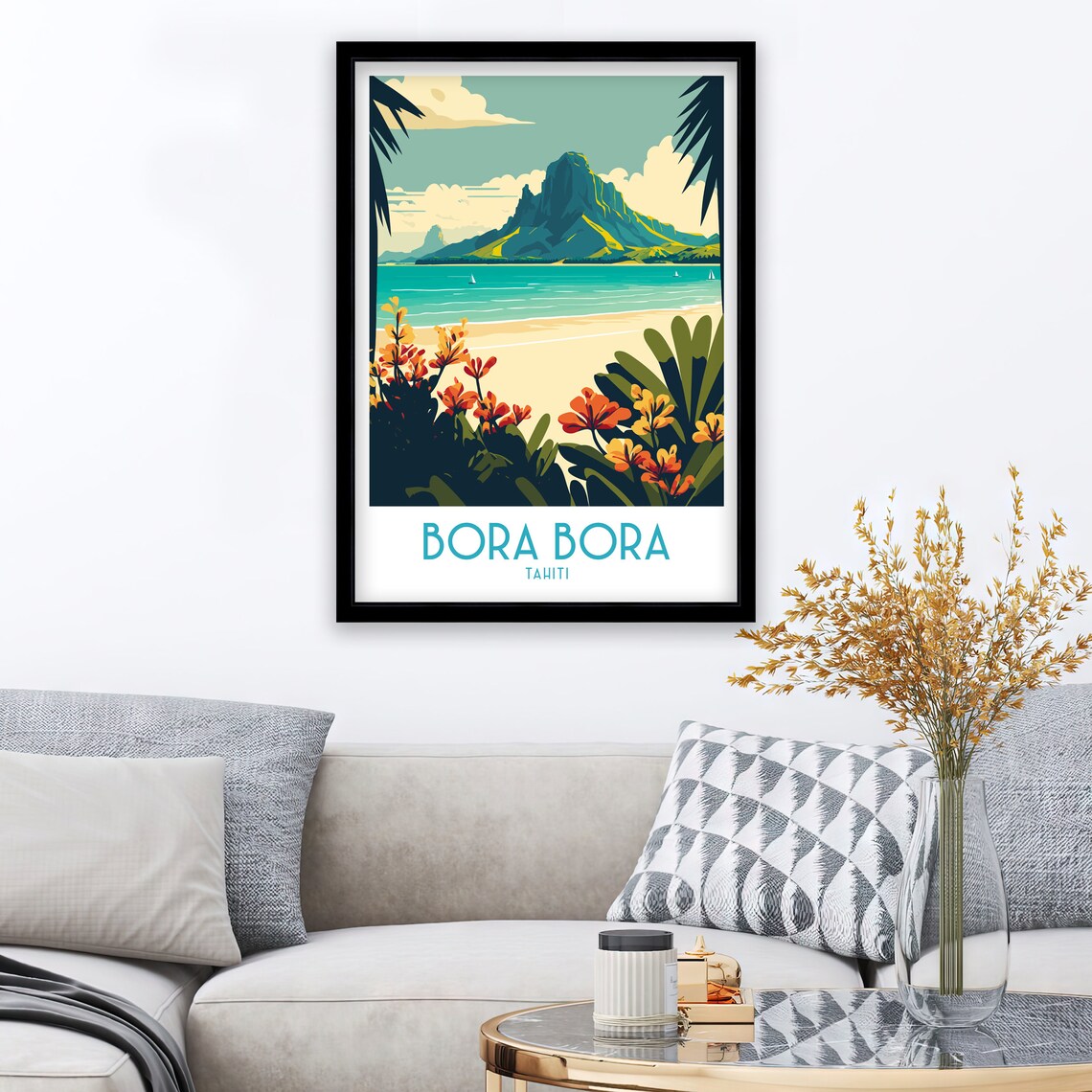 Bora Bora Travel Poster, French Polynesia - Image 2