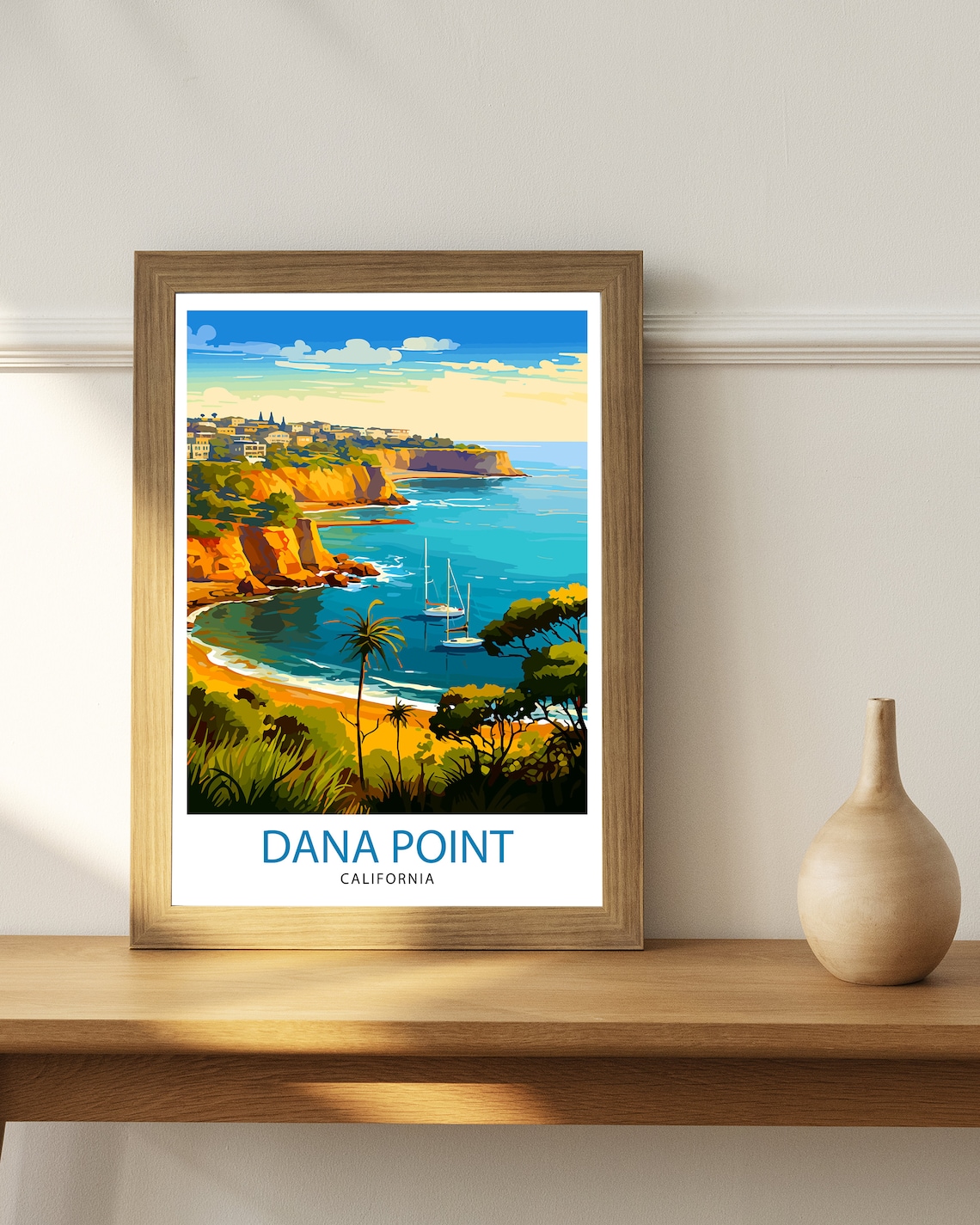 Dana Point California Travel Poster, Wall Decor - Image 2