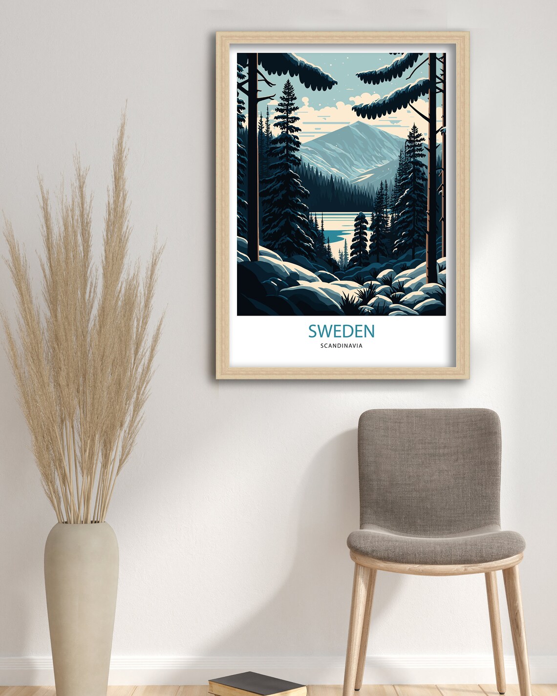 Scandinavia Travel Poster, Stockholm Sweden Print - Image 3