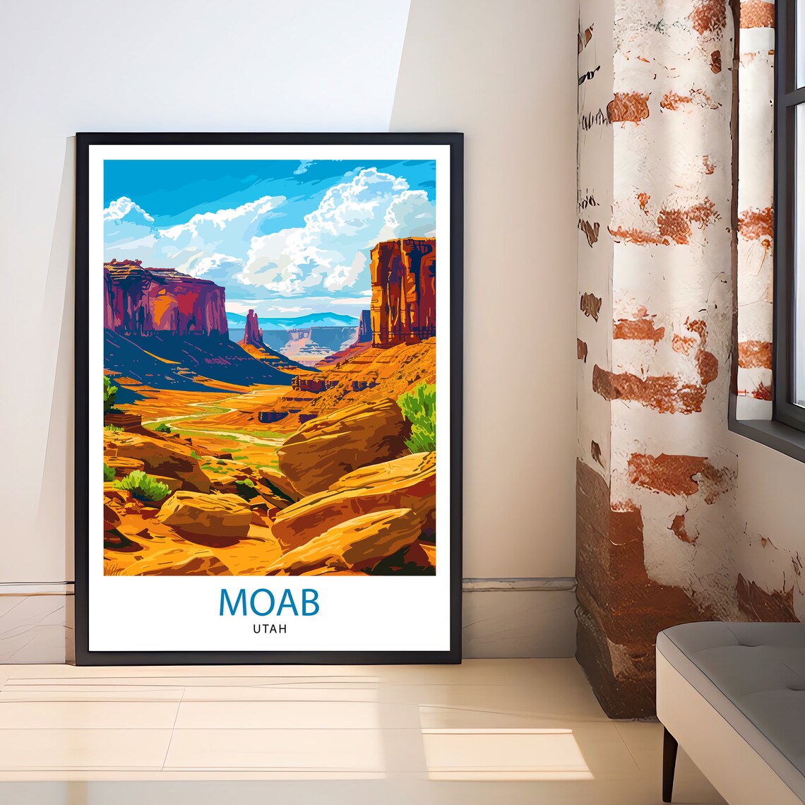 Moab Utah Travel Poster, Home Decor for Utah Lovers - Image 2
